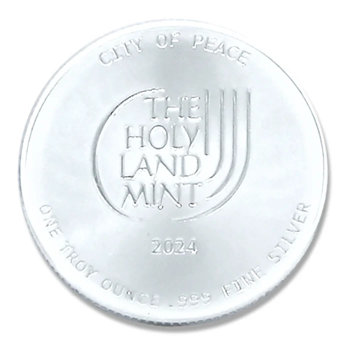 Ounce Silver Bullion - 999 pure silver in a capsule, Jerusalem 2024 - Image 4